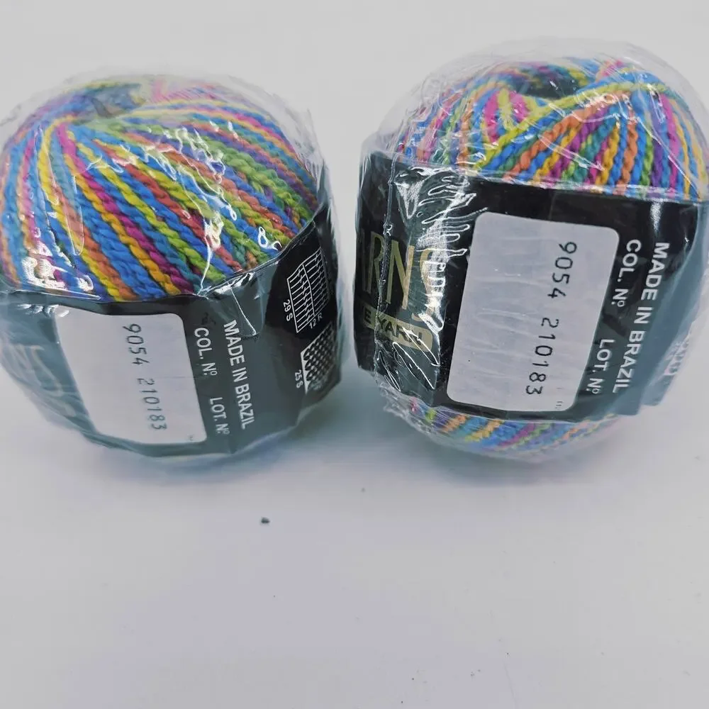 2 Cascade Yarns Fixation Rainbow Colors #9054 Cotton Spandex Blend